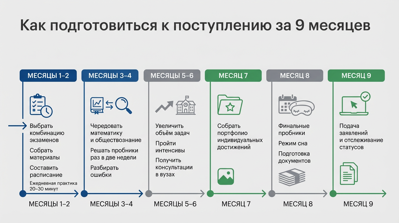 Как подготовиться к поступлению 